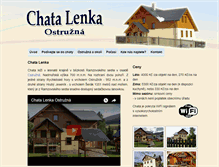 Tablet Screenshot of chatalenka.cz